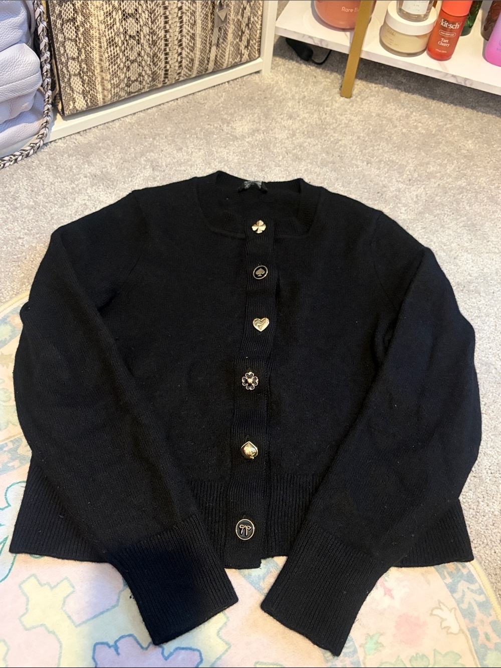 Kate spade novelty button cardigan